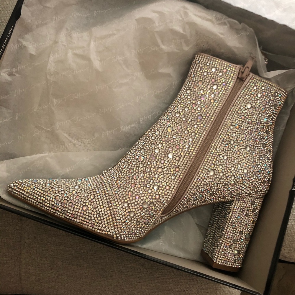 Betsey Johnson Cady Rhinestone bootie